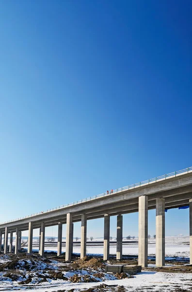 Будівництво Мосту Нової Автостради — стокове фото