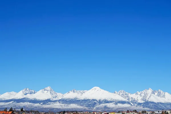 Vista Las Altas Montañas Tatra Eslovaquia — Foto de Stock