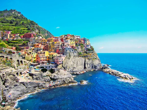 Village Manarola Italian Coast — Zdjęcie stockowe