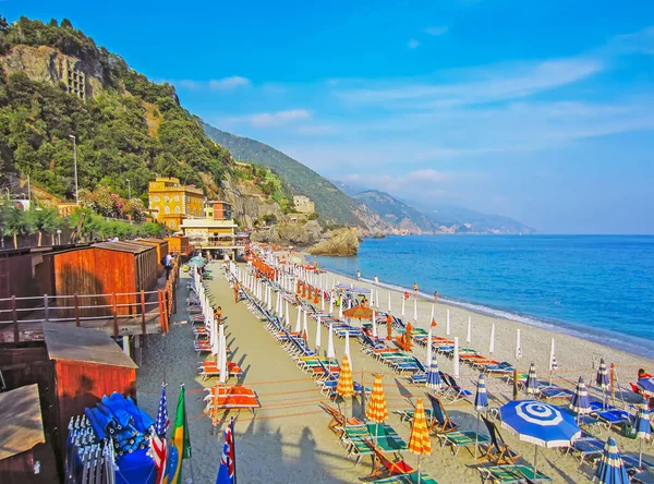 Spiaggia Sulla Costa Italiana Liguria — Foto Stock
