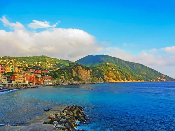 Strand Camogli Italië — Stockfoto