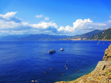 Akdeniz sahil Liguria, İtalya