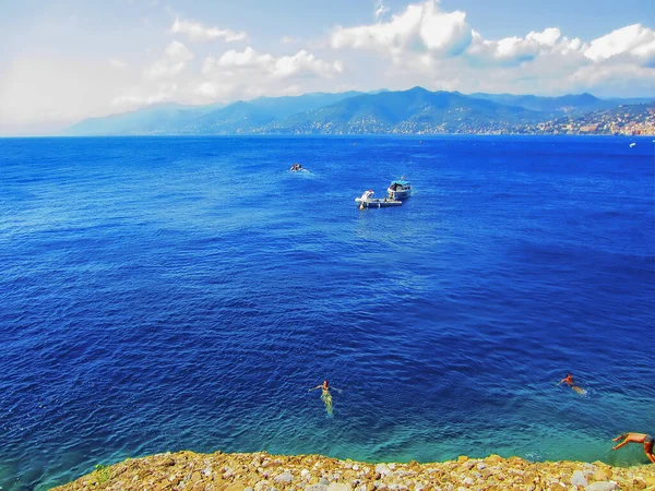 Costa Mediterranea Liguria Italia — Foto Stock