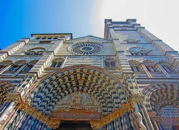 Catedral San Lorenzo Gênova Itália — Fotografia de Stock