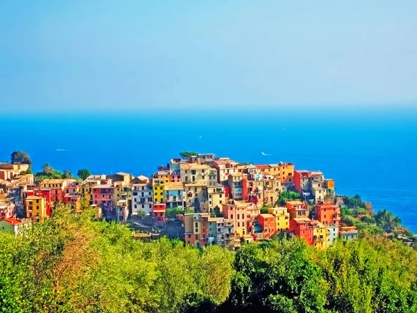 Village Corniglia Italian Coast — Foto de Stock