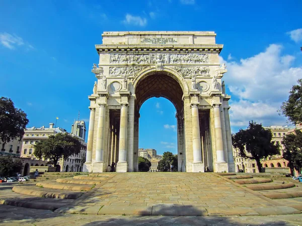 Arch Till Den Fallna Genua Italien — Stockfoto