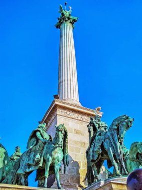 Budapeşte, Macaristan 'daki Kahramanlar Meydanı