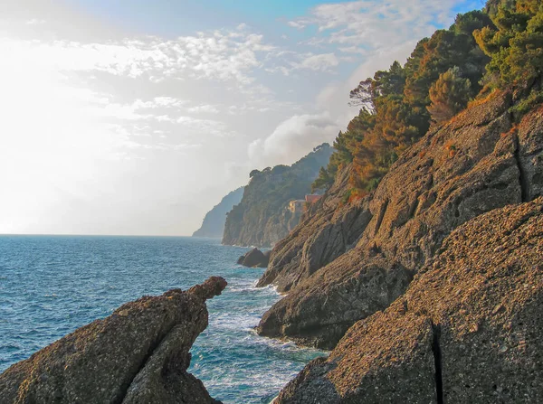 Costa Itália Por Portofino — Fotografia de Stock