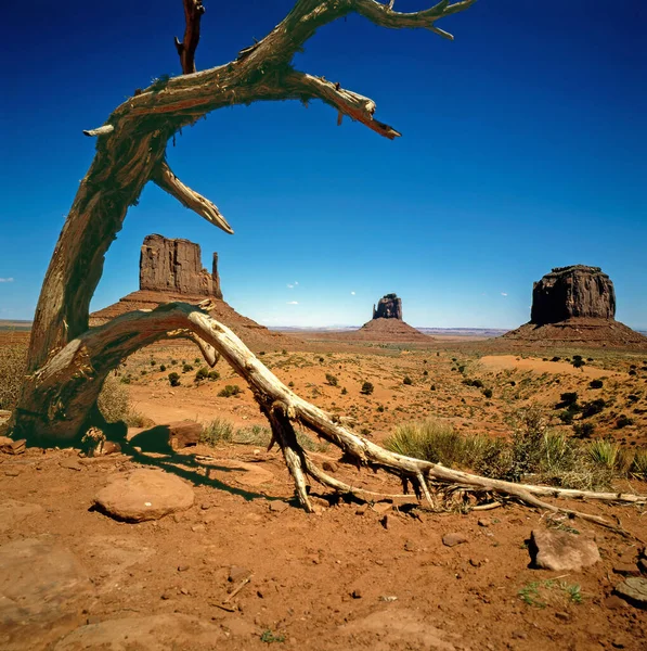 Weergave Van Wanten Monument Valley — Stockfoto