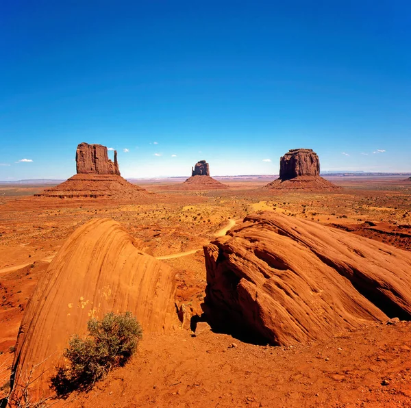 View Mittens Monument Valley Arizona — Stock Photo, Image