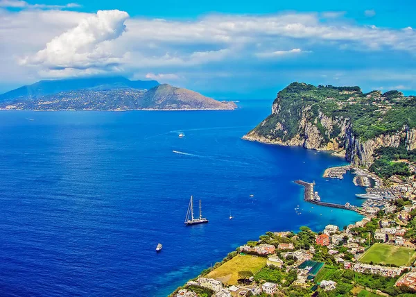Harbor Capri Italy — Stockfoto