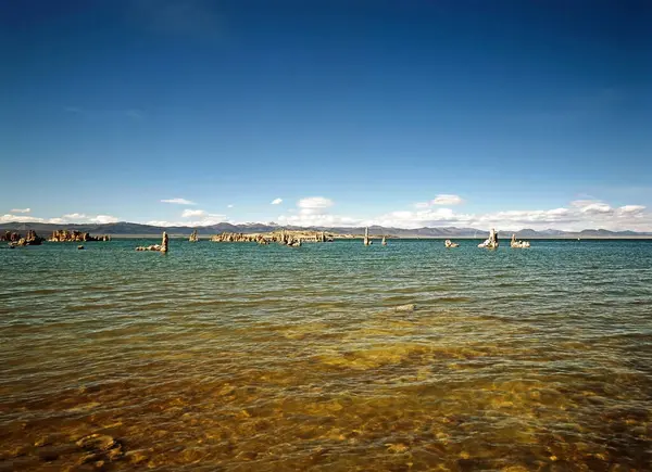 Lake Mono Met Tufa Towers Californië — Stockfoto
