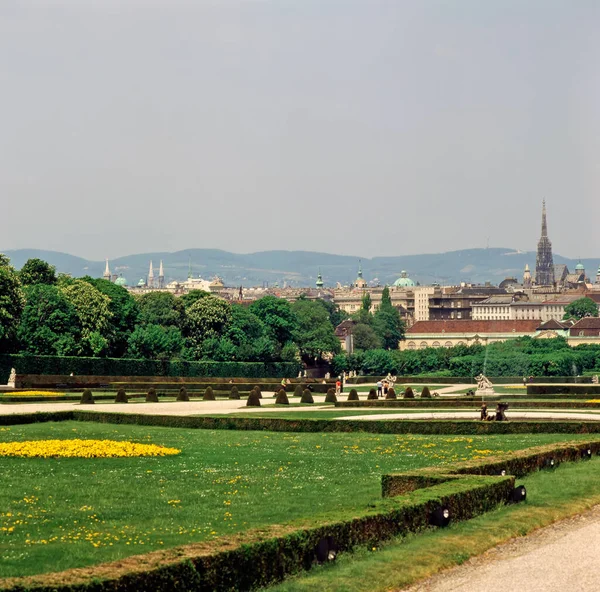 View Vienna Palace Belvedere Austria — Fotografia de Stock