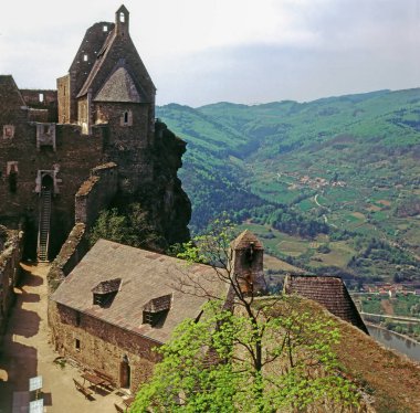 Castle Aggstein on river Danube in Austria