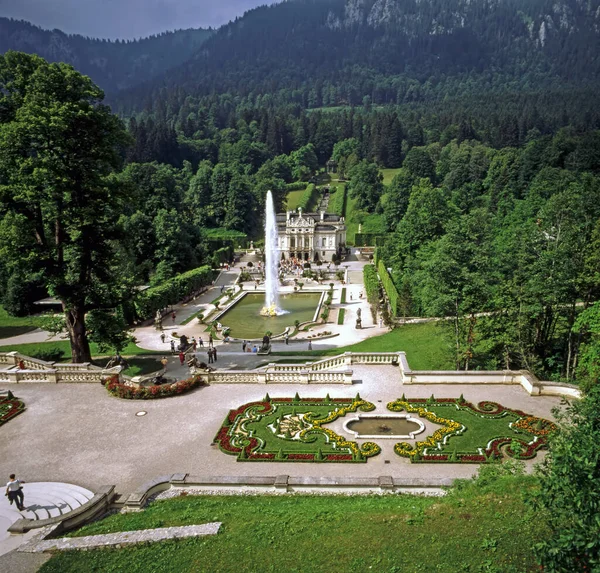 Pałac Linderhof Bawarii Niemcy — Zdjęcie stockowe