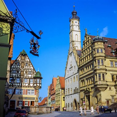 Almanya 'nın Rothenburg kentindeki belediye binası