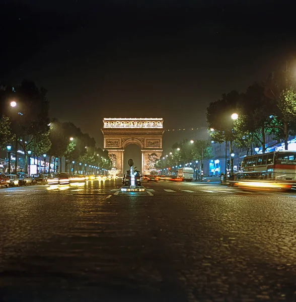 Arc Triomphe Στο Παρίσι Γαλλία — Φωτογραφία Αρχείου