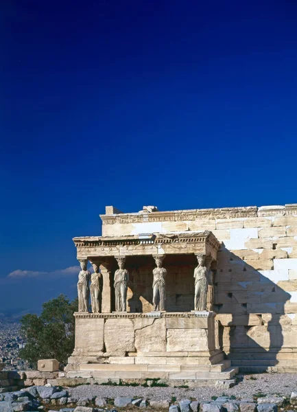 Akropolis Atina Yankılanma — Stok fotoğraf