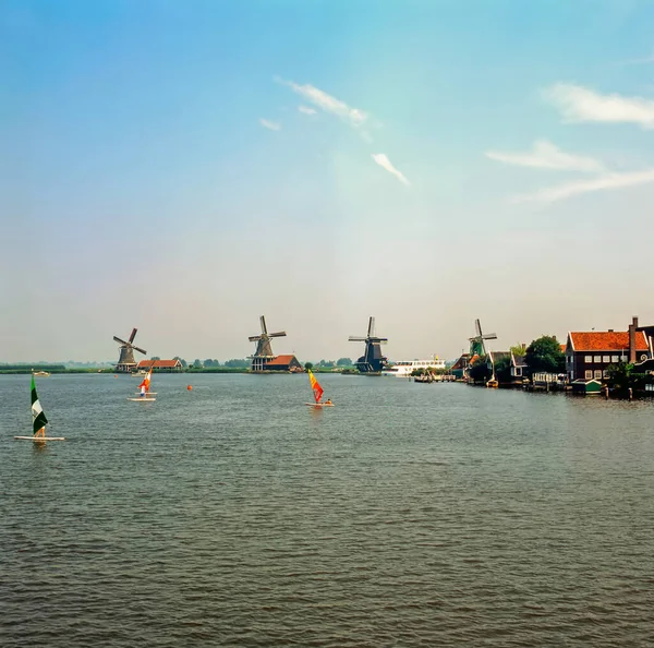 Windsurfen Zaandam Nederland — Stockfoto