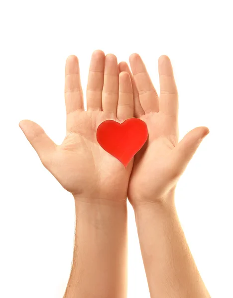 Cuore in mano — Foto Stock