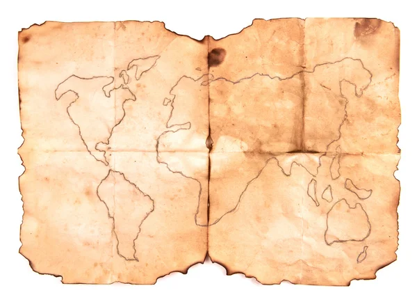 Eski harita — Stok fotoğraf