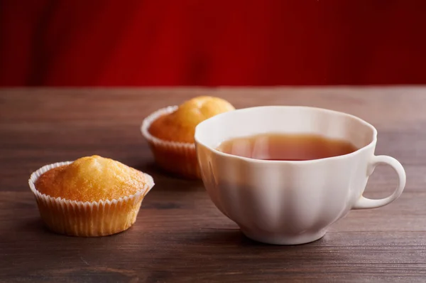 Čaj a koláč — Stock fotografie