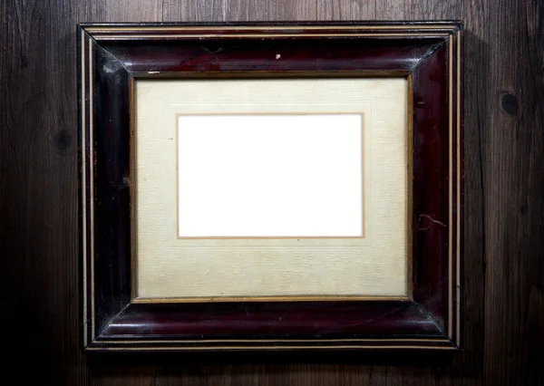 Oude fotoframe op de muur — Stockfoto