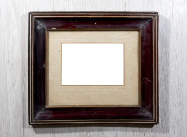 Oude fotoframe op de muur — Stockfoto