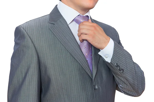 Well dressed man on white — Stock Photo, Image