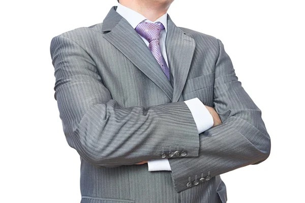 Hombre bien vestido en blanco — Foto de Stock