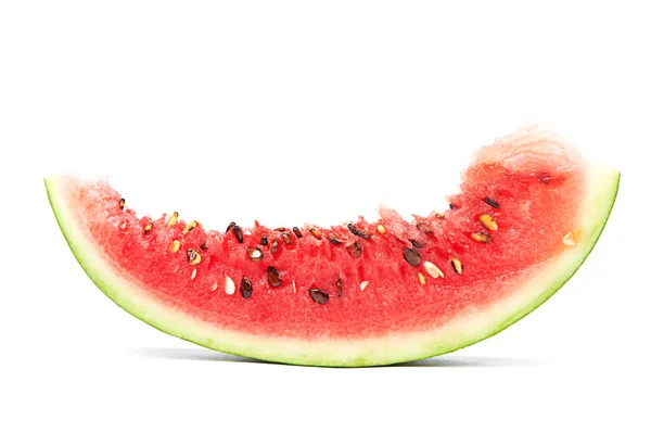Slice of watermelon on white — Stock Photo, Image