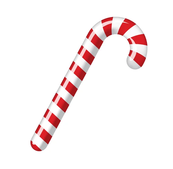 Traditional christmas candy cane — Stock Vector