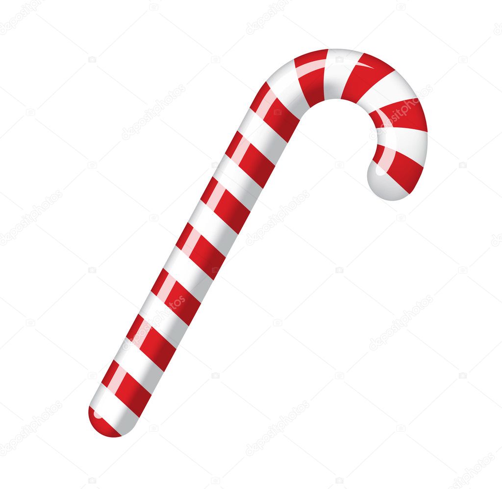 Traditional christmas candy cane