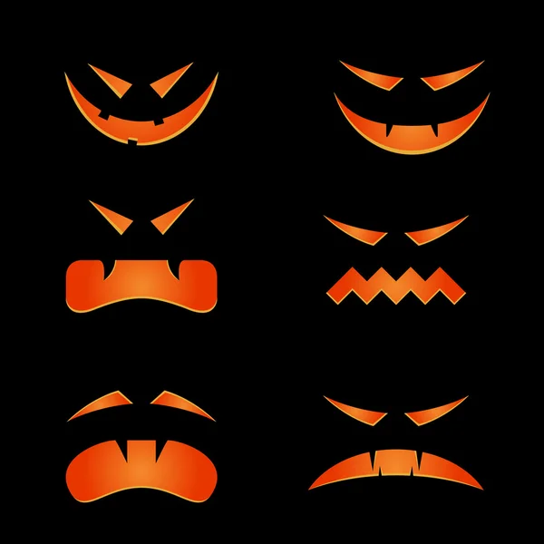 Scary faces — Stock Vector