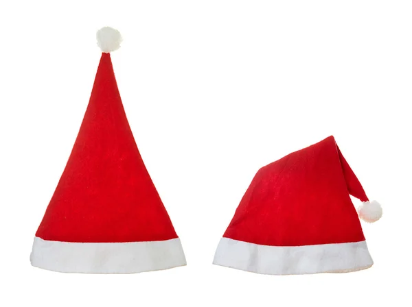 Cappello Babbo Natale isolato su bianco — Foto Stock