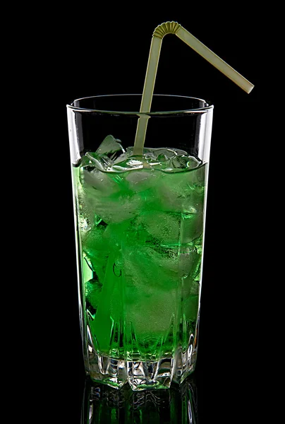 Cocktail isolated on black — Stock Photo, Image