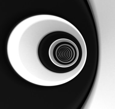 Black And White Spiral