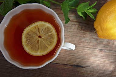 Limonlu çay nane