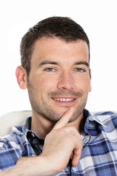 Retrato de homem bonito — Fotografia de Stock