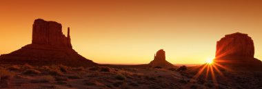 Famous Monument Valley at sunrise clipart