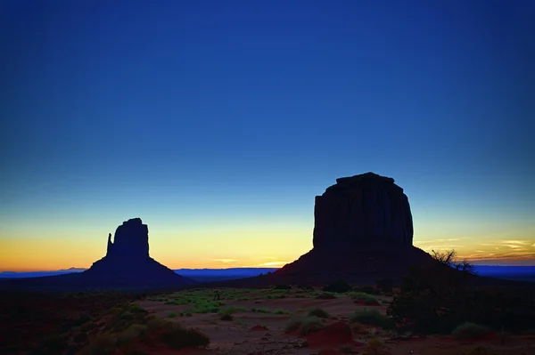 Zonsopgang avant monument valley — Stockfoto