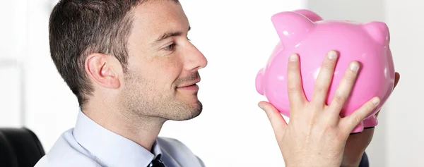 Lovely piggy bank — Stock Photo, Image