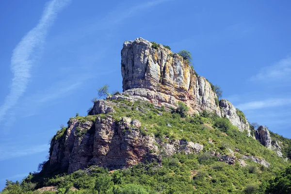 Solutre rock, Burgundsko, Francie — Stock fotografie