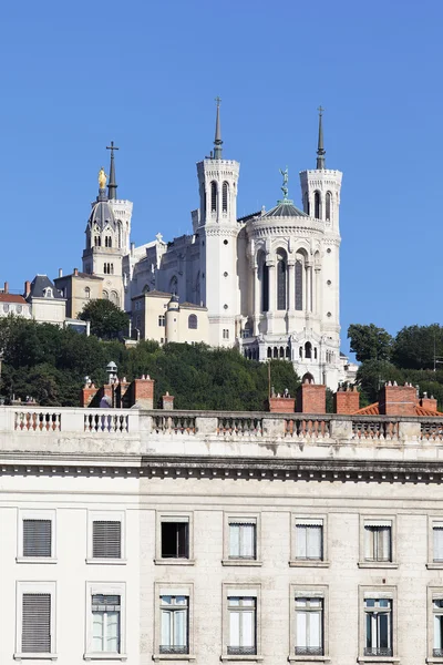 Berühmte Basilika von Fourviere — Stockfoto