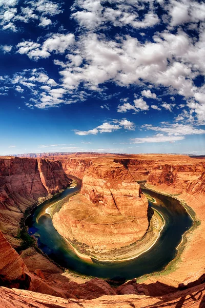 Vista vertical de Horse Shoe Bend —  Fotos de Stock