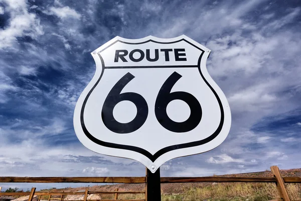 Nostalgisches Route-66-Schild — Stockfoto