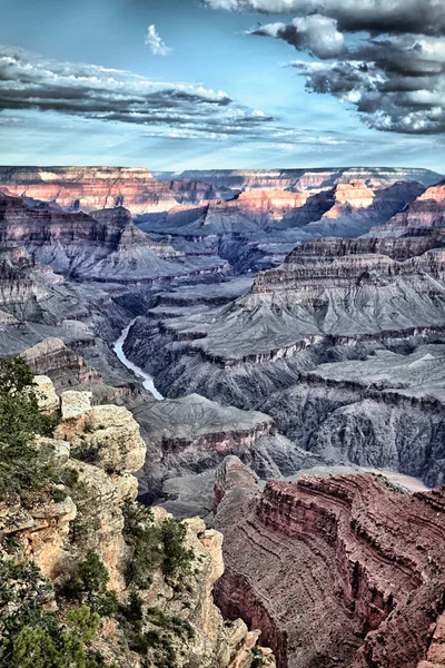 Vertical view of famous Grand Canyon — Stock Photo, Image