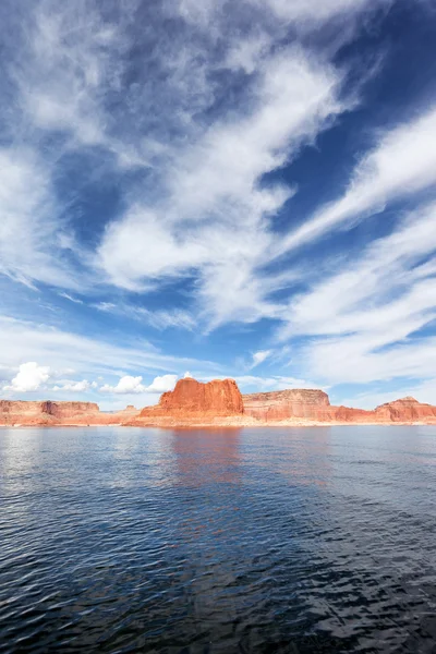 Verticale weergave van het lake powell — Stockfoto