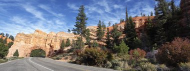 panoramik manzaralı yol bryce Canyon