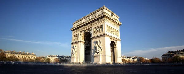 Panoramisch uitzicht van arc de triomphe — Stockfoto